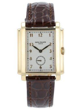 Patek Philippe Gondolo Silver Dial 18k Yellow Gold 30x38mm Manual Wind Mens